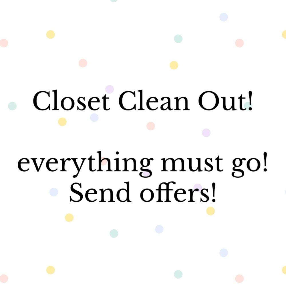 Closet Clean Out Announcement